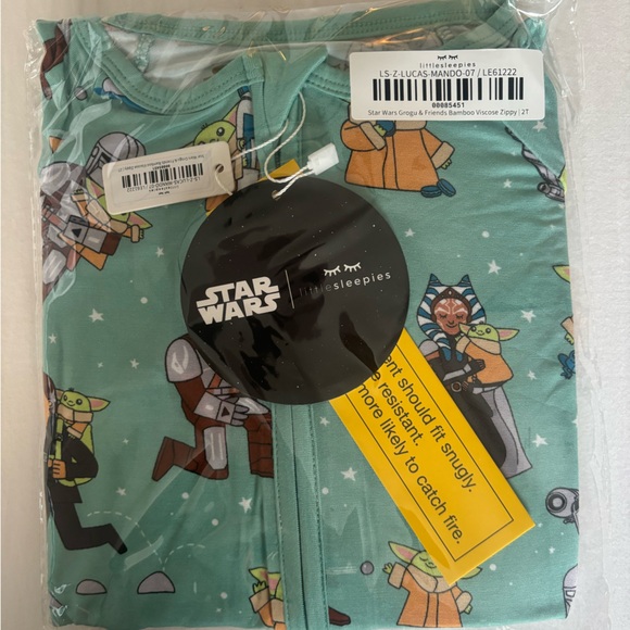 Little Sleepies Other - Little Sleepies Star Wars Green Pajamas